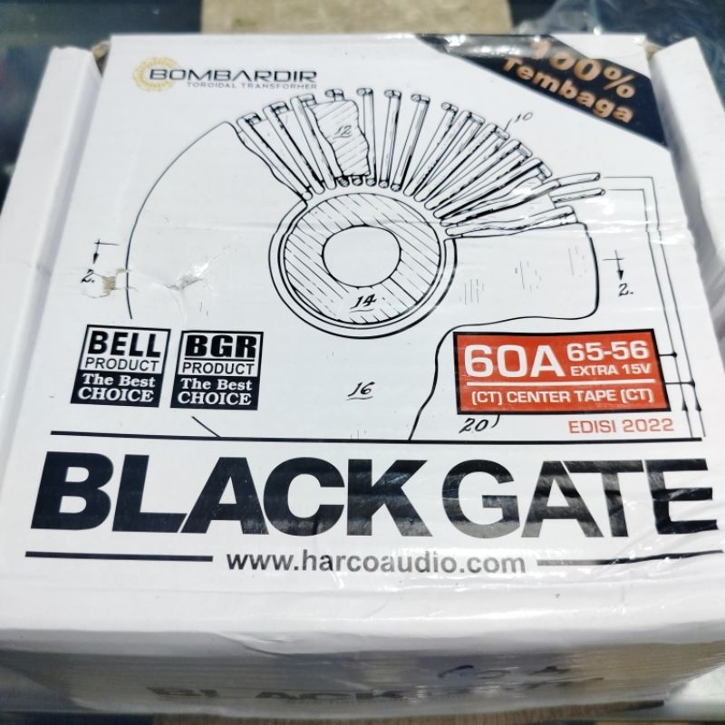 Trafo Donat/Toroid 60A CT 65V Black Gate