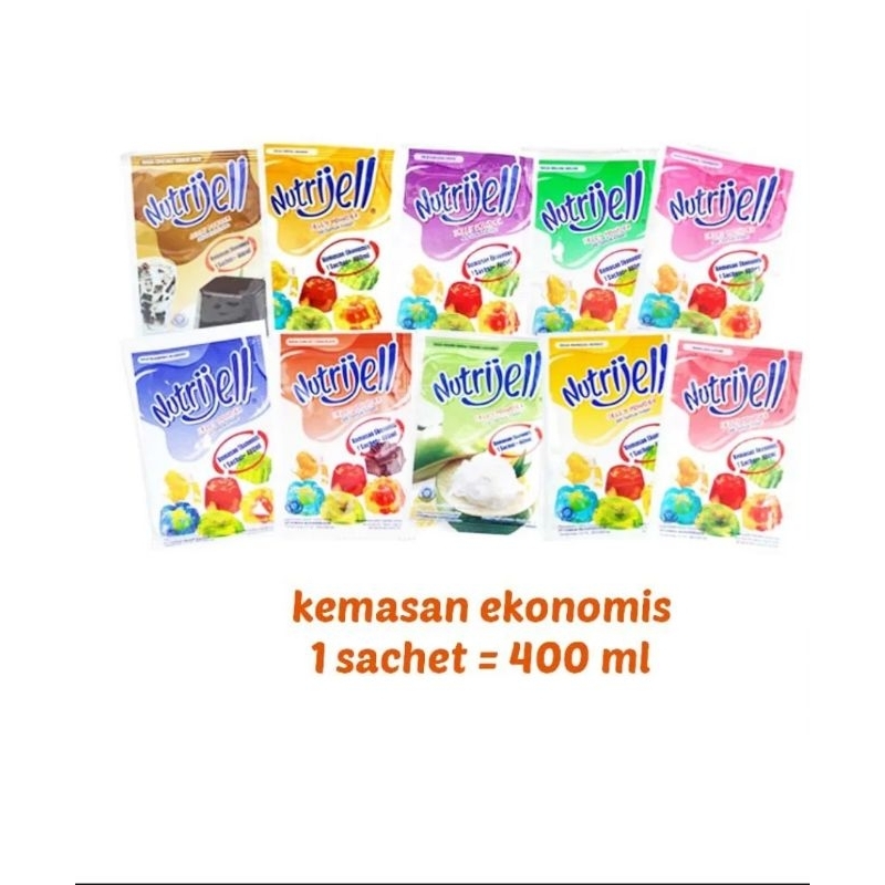 

Nutrijell ekonomis rasa coklat 20gr