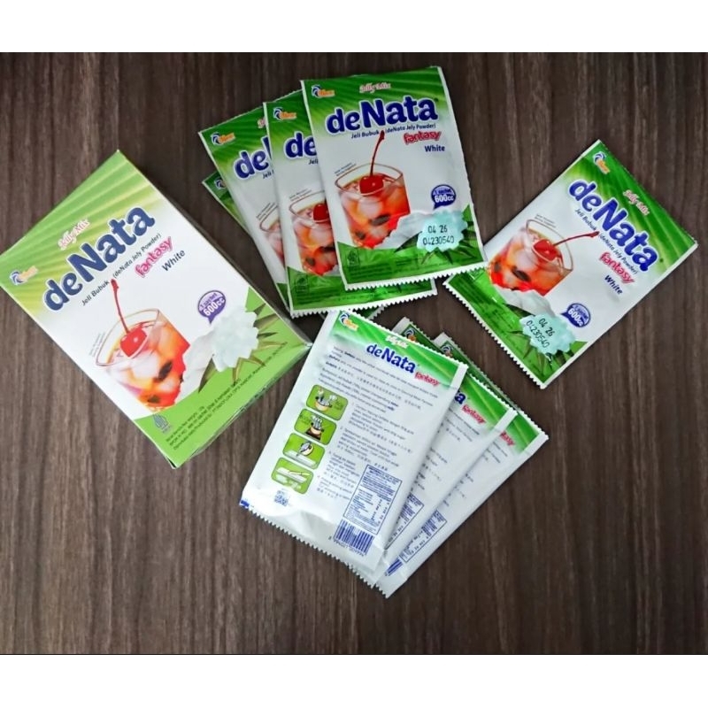 

(1pcs)DENATA Nata De Coco Bubuk Jeli Nata Jelly Powder 10gr=600cc