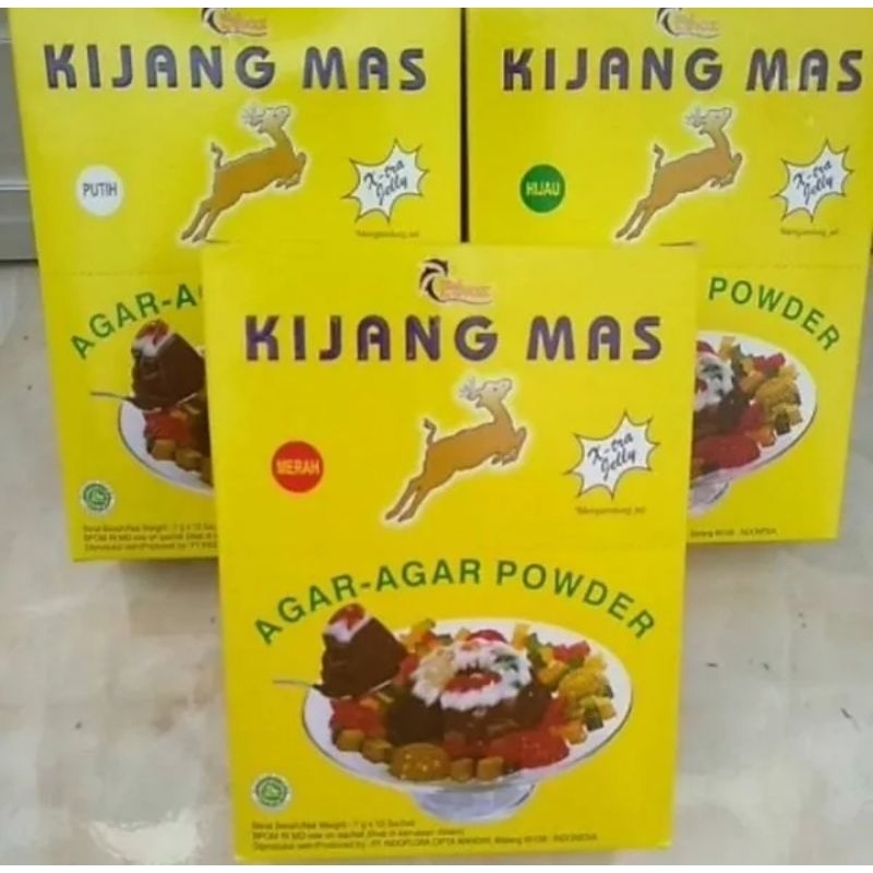 

(1pcs)Agar Agar bubuk Kijang Mas Agar Agar powder 7gr