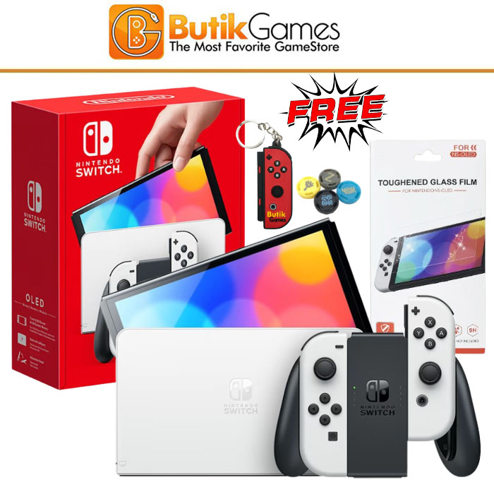 Nintendo Switch OLED V3 Console White Putih JunDW