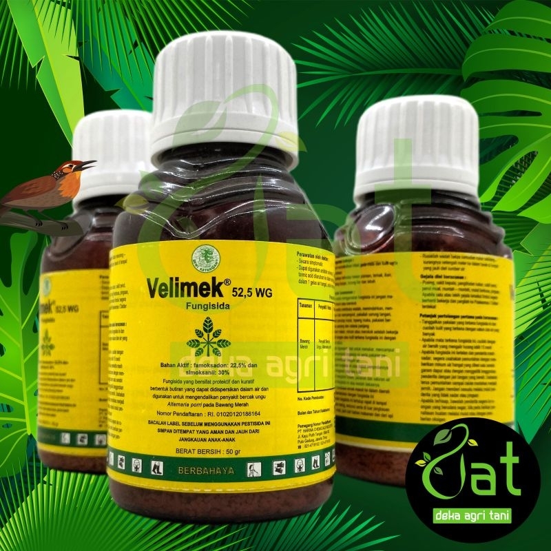 FUNGISIDA VELIMEK 52,5WG 50GRAM bersifat protektif dan kuratif