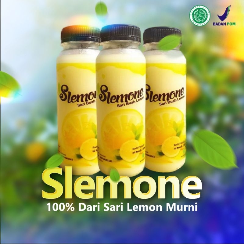 

S'LEMONE SARI LEMON ORGANIK BPOM HALAL MUI / 100% PURE LEMON