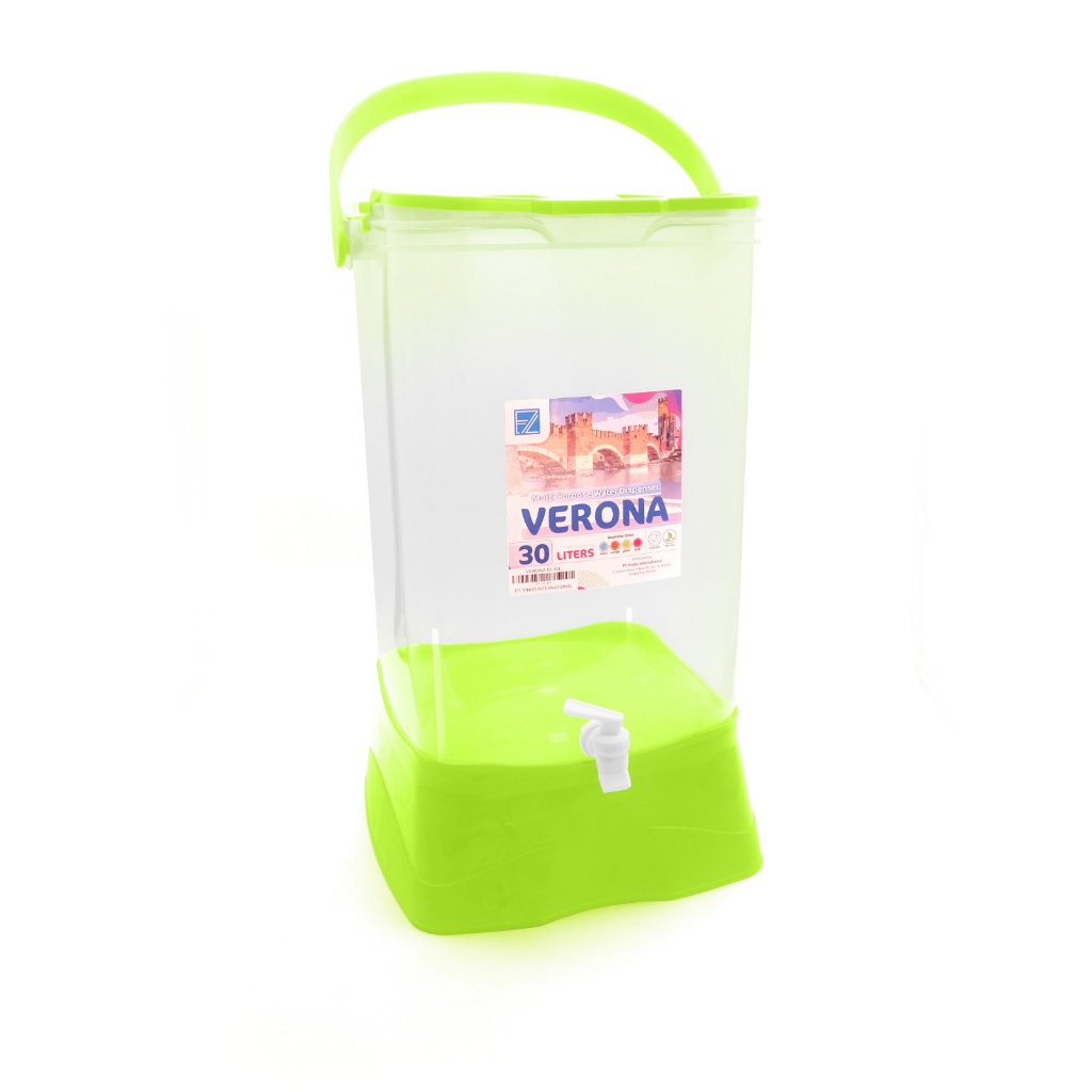 Drink Jar Ezy Verona 30 Liter Arizona / Tempat Air Minum / Ember + Keran / Aquarium Es Buah Kelapa