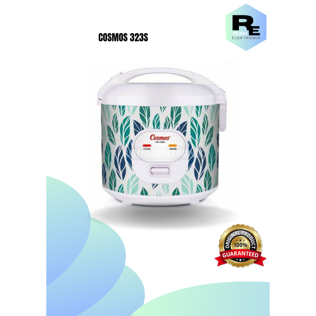 Rice Cooker Magic Com Cosmos CRJ-323 S CRJ-323S CRJ 323 S CRJ 323S SSO SSV SWG Kapasitas 1.8 Liter