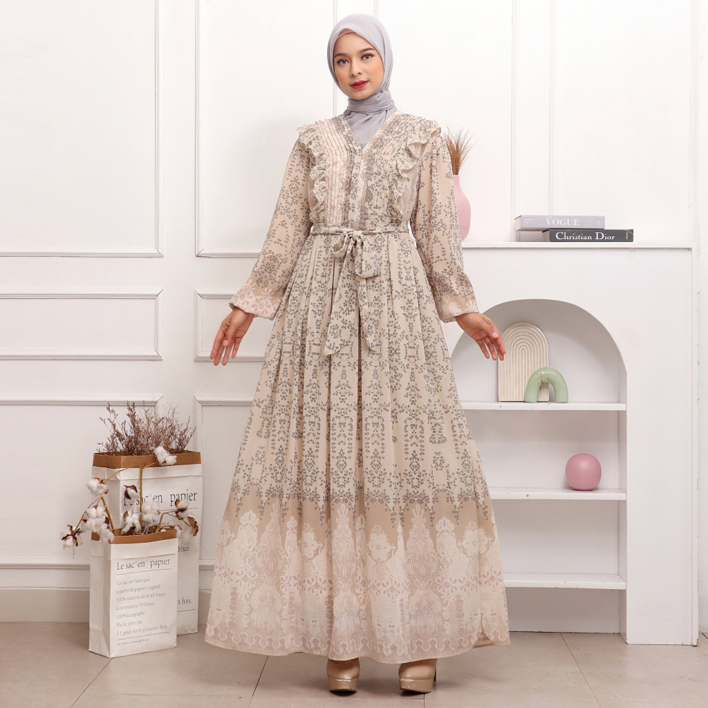 Gamis Maxy Dress Ceruti CRT Rohma