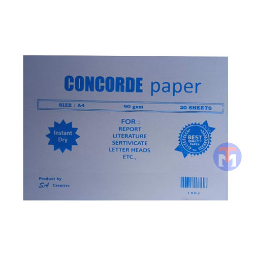

Kertas Concorde A4 90gr 20 Lembar