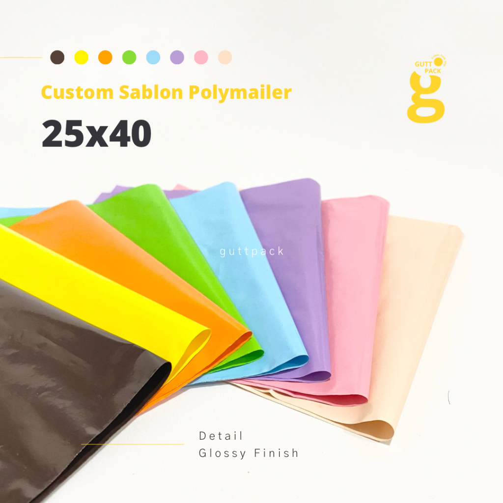 

25x40CM SABLON PLASTIK POLYMAILER MATERIAL PE / PRINTING PLASTIK