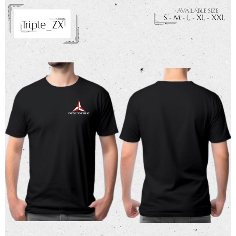 KAOS DEMOKRAT PARTAI DEMOKRAT LOGO DADA