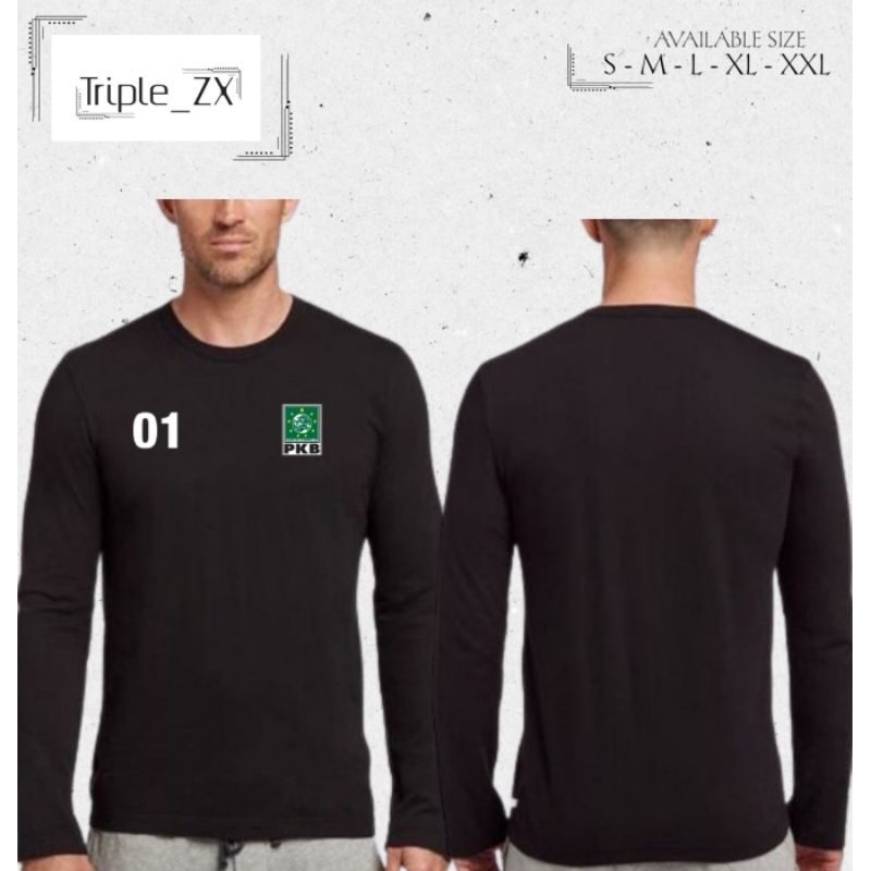 KAOS LENGAN PANJANG PKB PARTAI PKB NO URUT