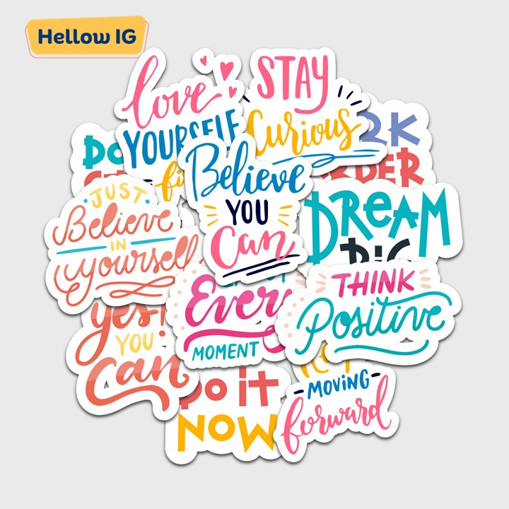 

STICKER PACK| AESTHETIC | STIKER KATA KATA MOTIVASI | STIKER BOTOL | HELM | HP KOPER LAPTOP PREMIUM WATERPROOF