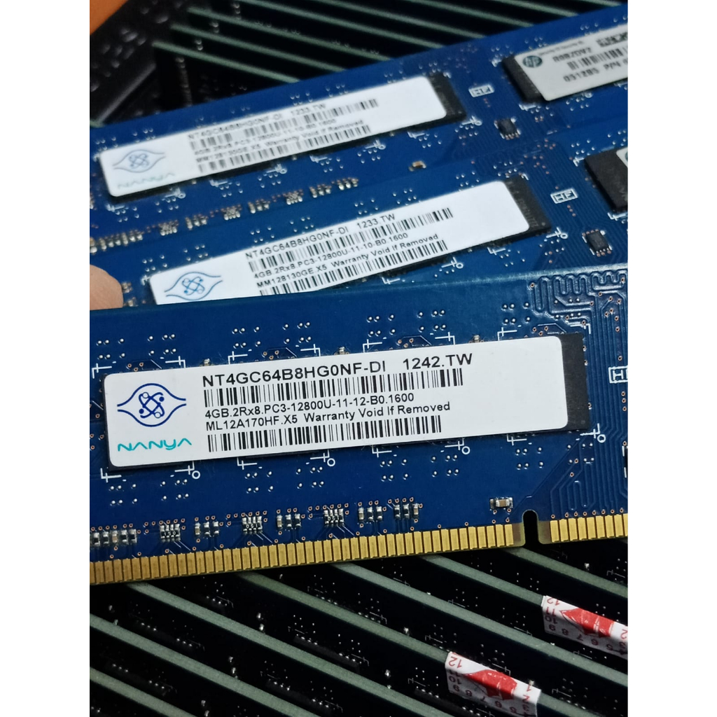 Memory ram Pc DDR3 4GB PC3 12800U MEREK SAMSUNG, HYNIX