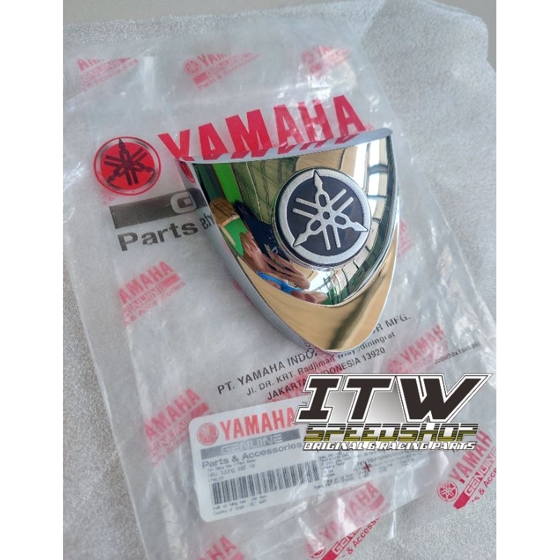 Emblem Dasi Chrome F1ZR FIZR Lambang Logo Garputala Dasi Panel Dada Depan F1ZR FIZR Vega R Lama Chro