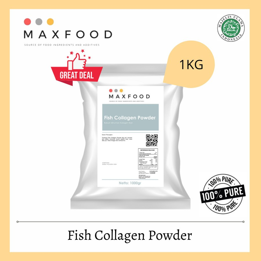 Bubuk Collagen Ikan/ Kolagen Ikan / Fish Collagen Powder - 1 kg