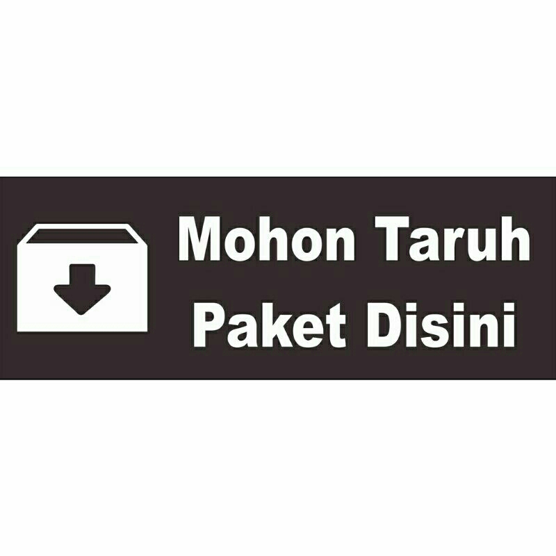 

akrilik mohon taruh paket disini / stiker