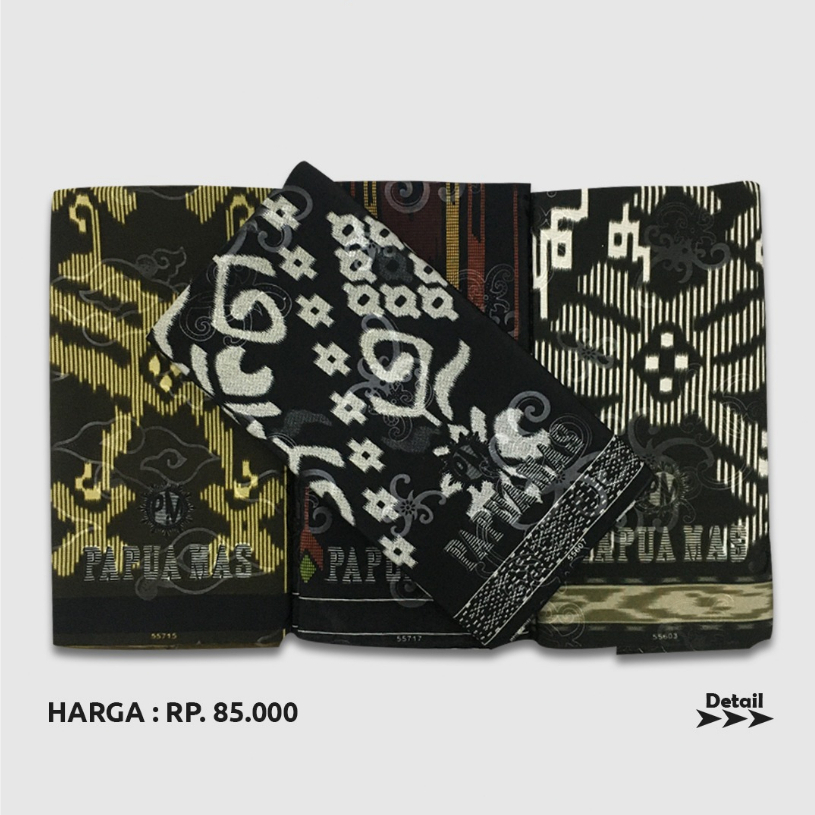 Sarung Santri Gontor Papua Mas – Original Motif, Bahan Polyester Adem - Bisa COD