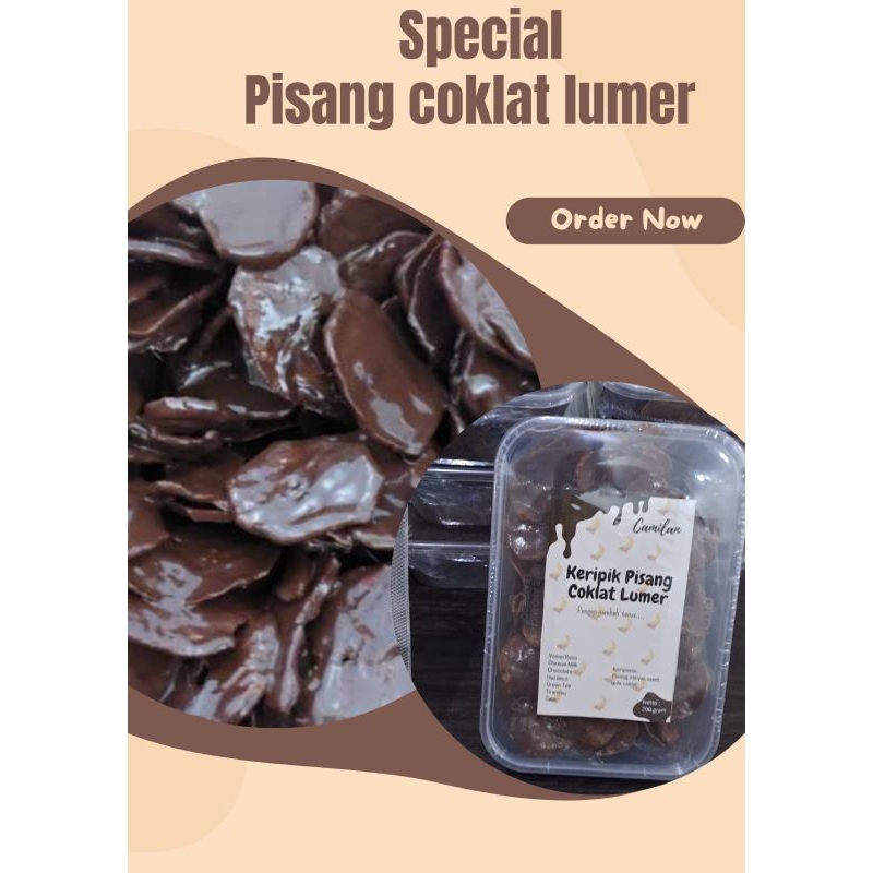 

Keripik Pisang Lumer Coklat 100 gr