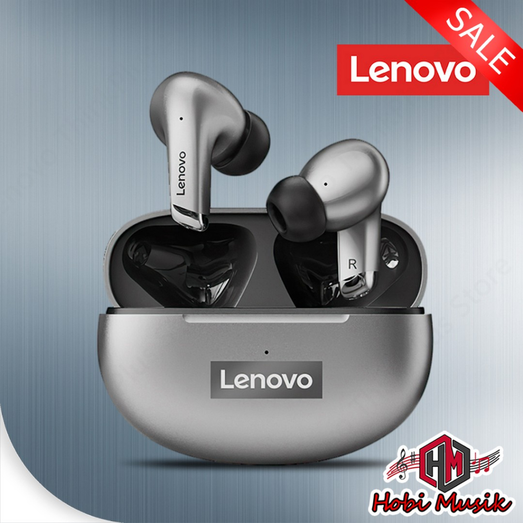 Earphone Tws Bleutooth LENOVO LP5 With Case