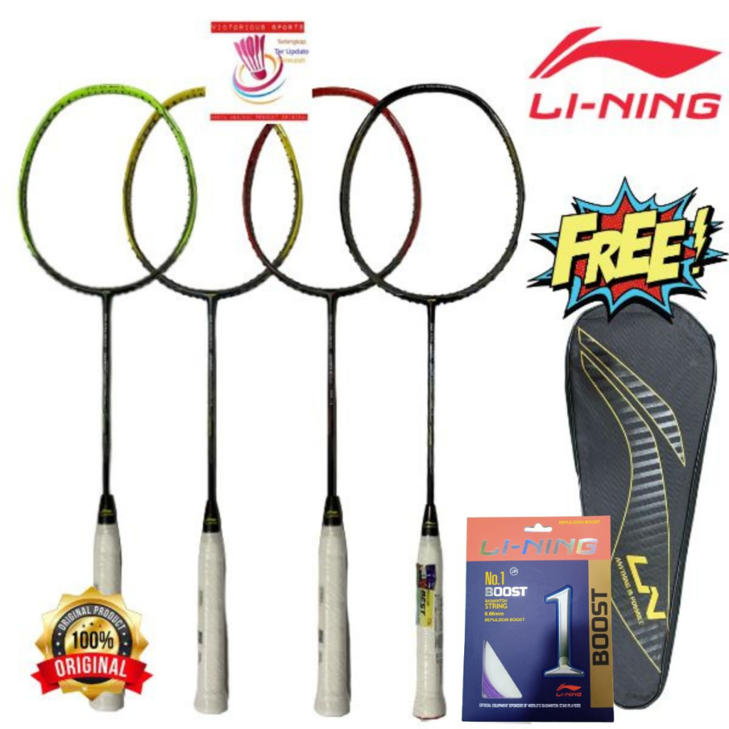 RAKET BADMINTON LINING 3D CALIBAR 300 300 BOOST 300 COMBAT ORIGINAL