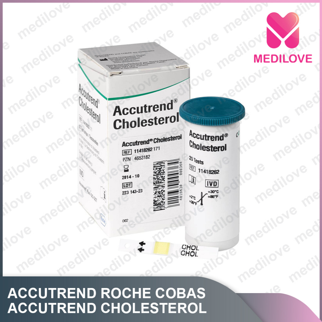 Strip Accutrend Cholesterol 25T EXP 10/2026 | Strip Kolesterol Accutrend