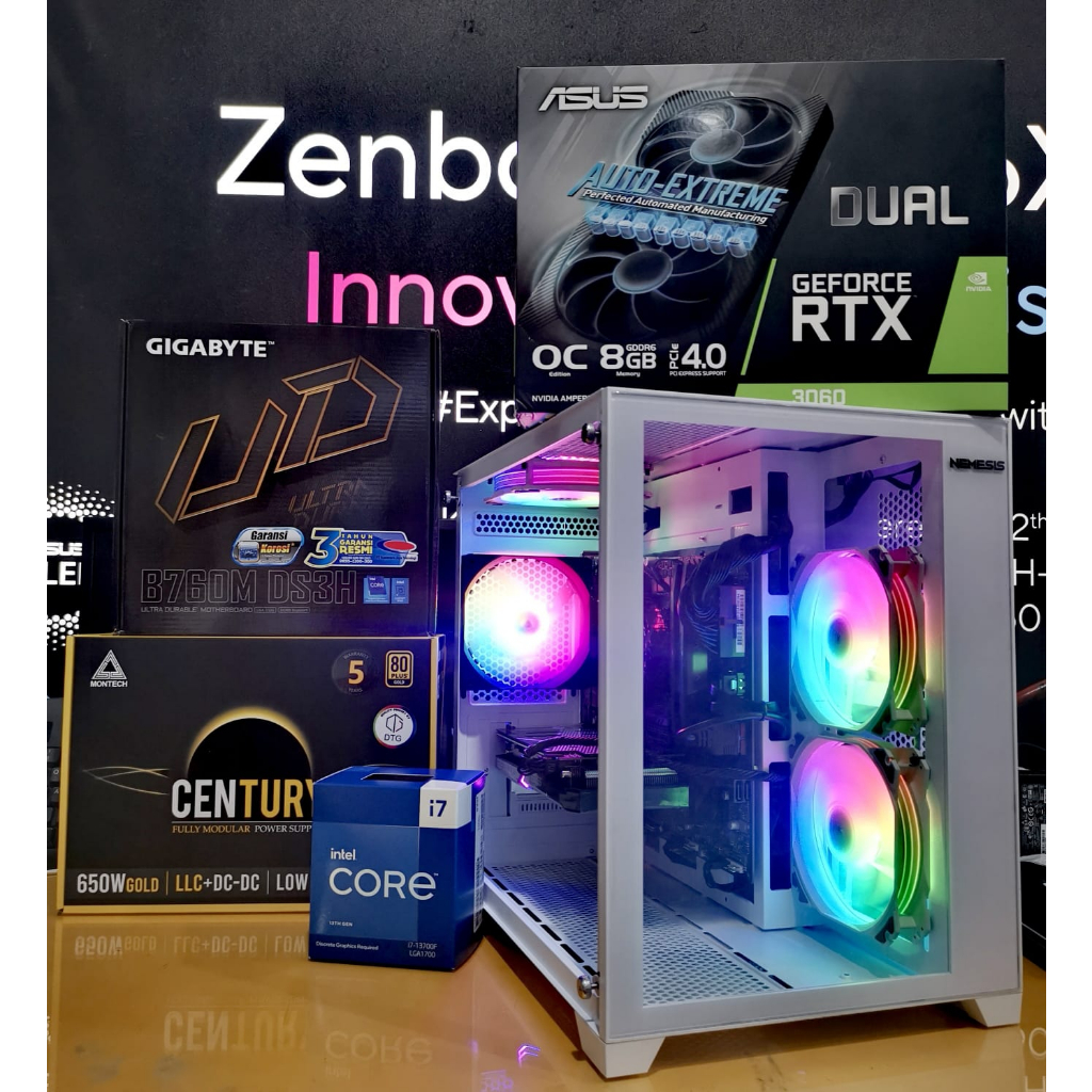 PC Rakitan Intel Core i7 Gen 13, 32 GB DDR5, 1 TB SSD, Nvidia RTX 3060