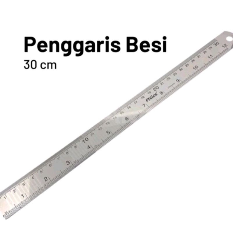 

penggaris atau mistar besi