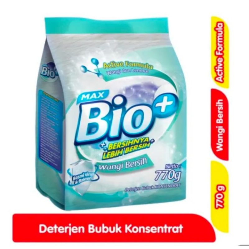 max bio detergen bubuk konsentrat 770gr