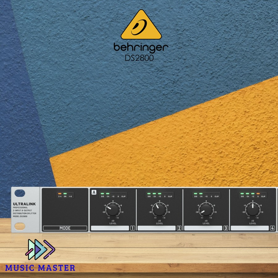 Behringer DS2800 Distribution Splitter Professional 2-Input 8-Output