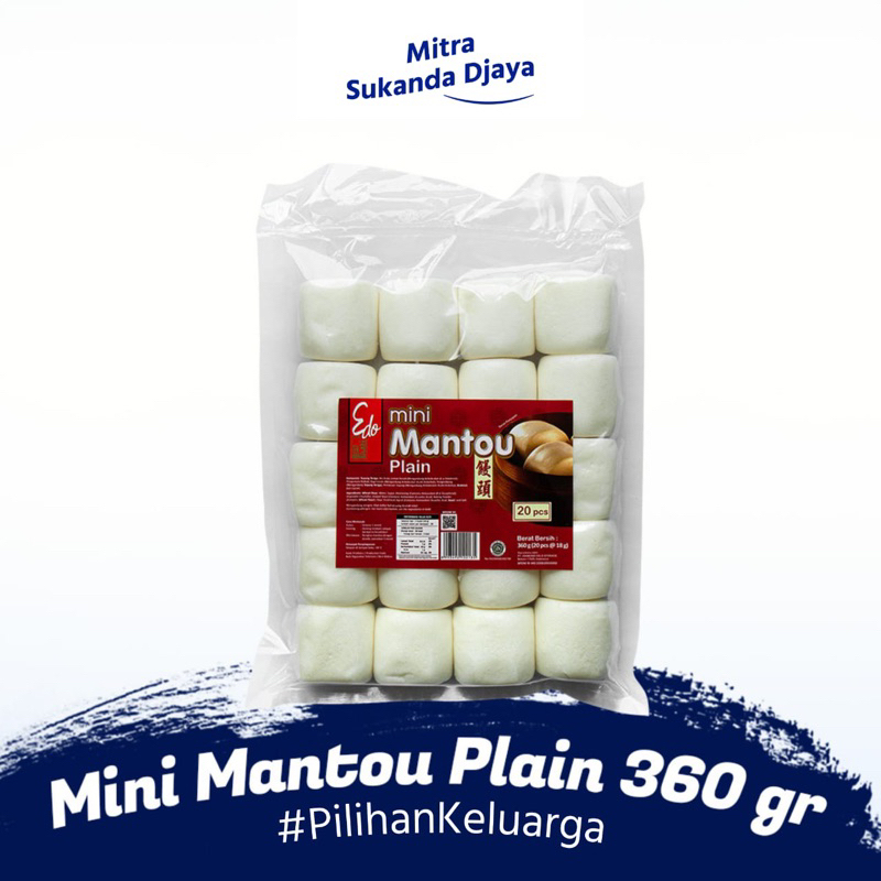 

Edo Mantou Plain Mantau Polos 360gr