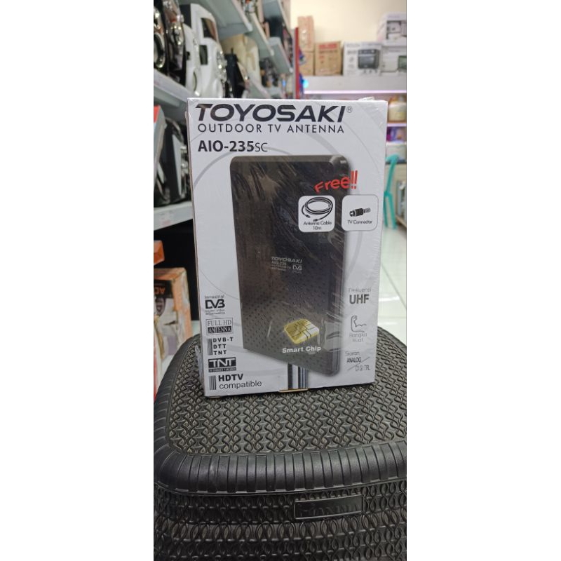 ANTENA TV DIGITAL TOYOSAKI AIO 235 ANTENA TV INDOOR/OUTDOOR + BOOSTER