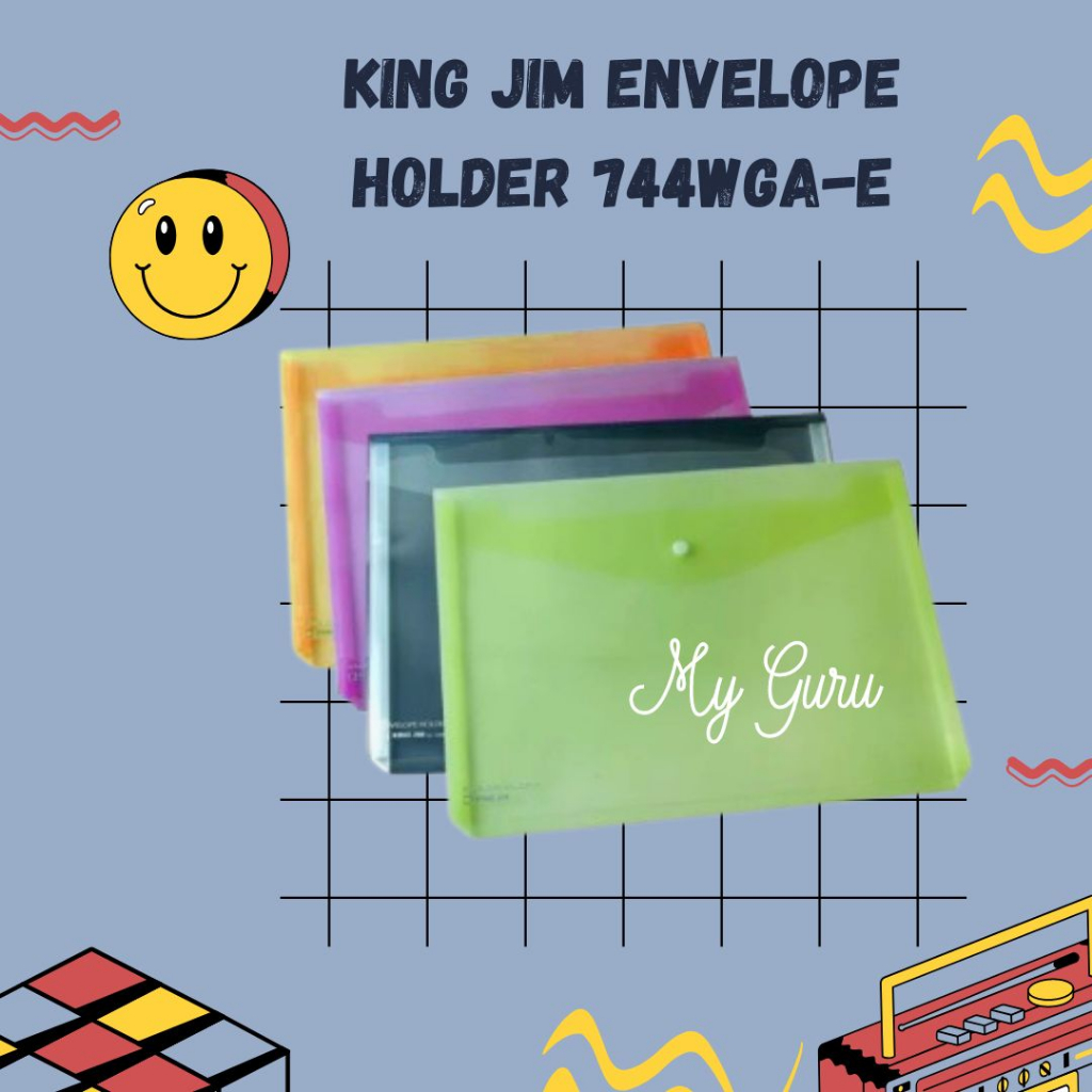 

[PCS] KING JIM ENVELOPE HOLDER 744WGA-E / MAP KANCING FOLIO