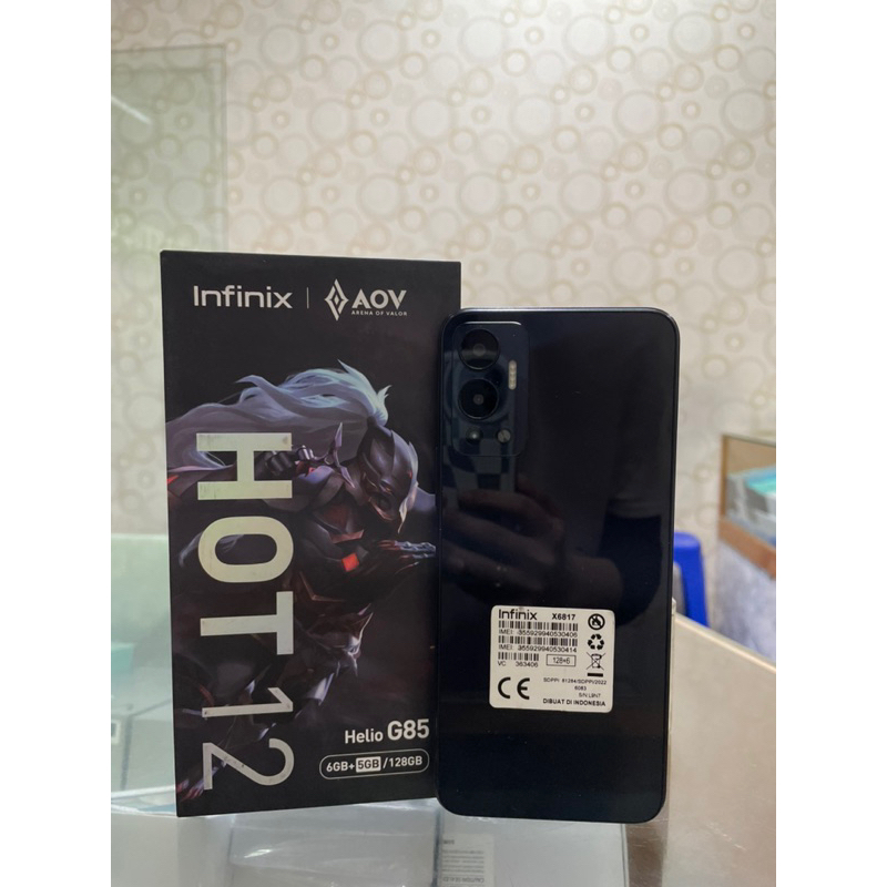 infinix hot 12 6/128 second fullset
