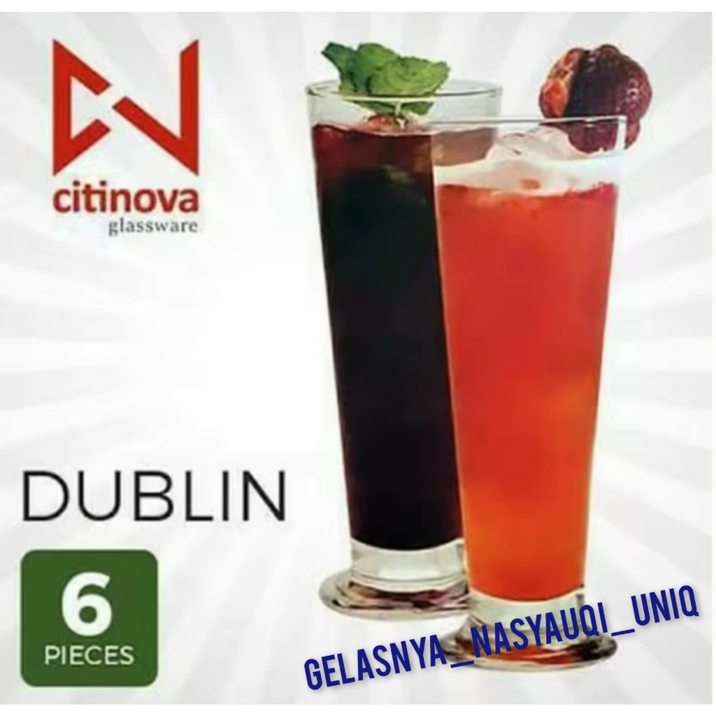 GELAS JUS MODEL TERBARU || GELAS DUBLIN 6 PCS || GELAS SIRUP 6 PCS || GELAS DUBLIN 6 PCS