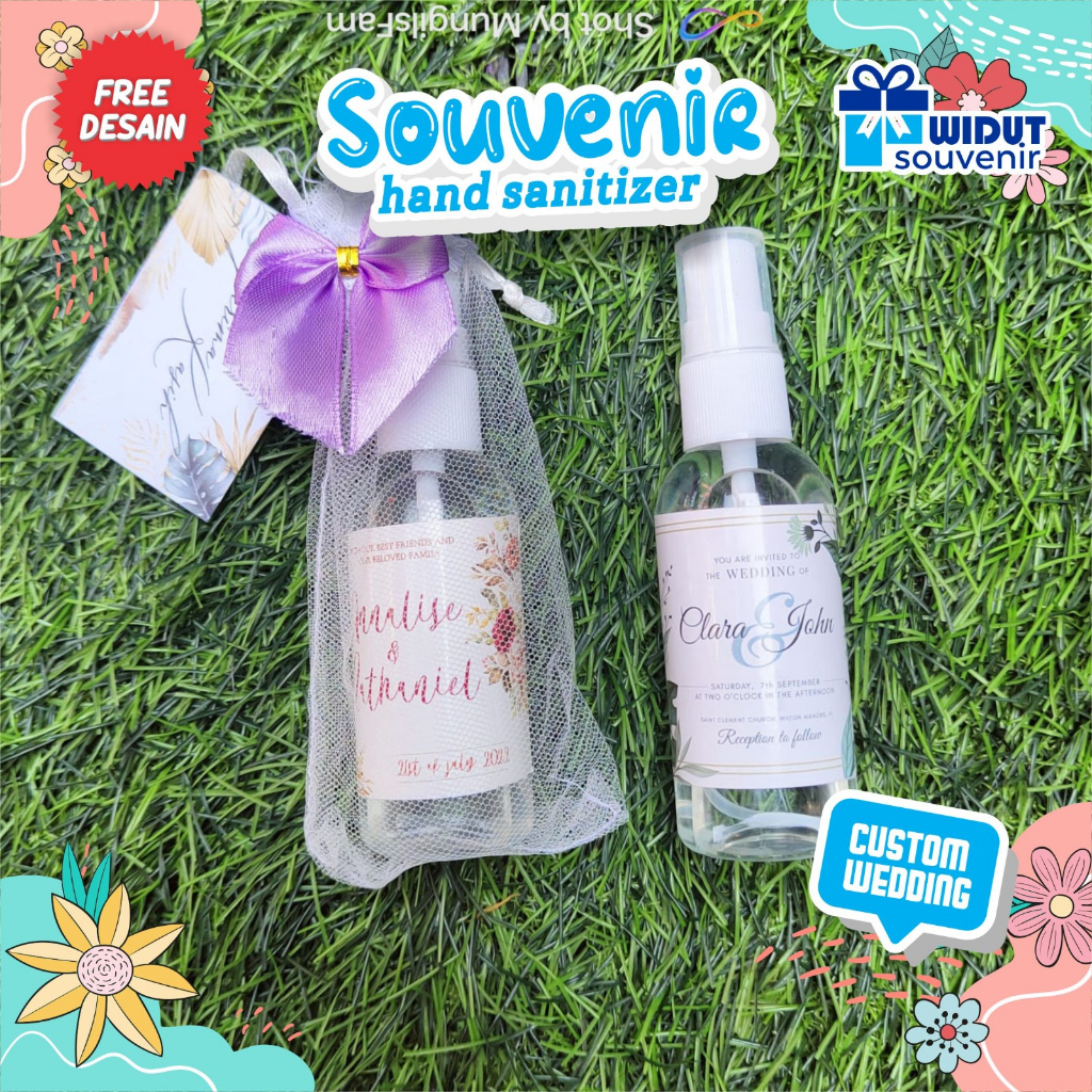 Souvenir Wedding Hand Sanitizer Custom