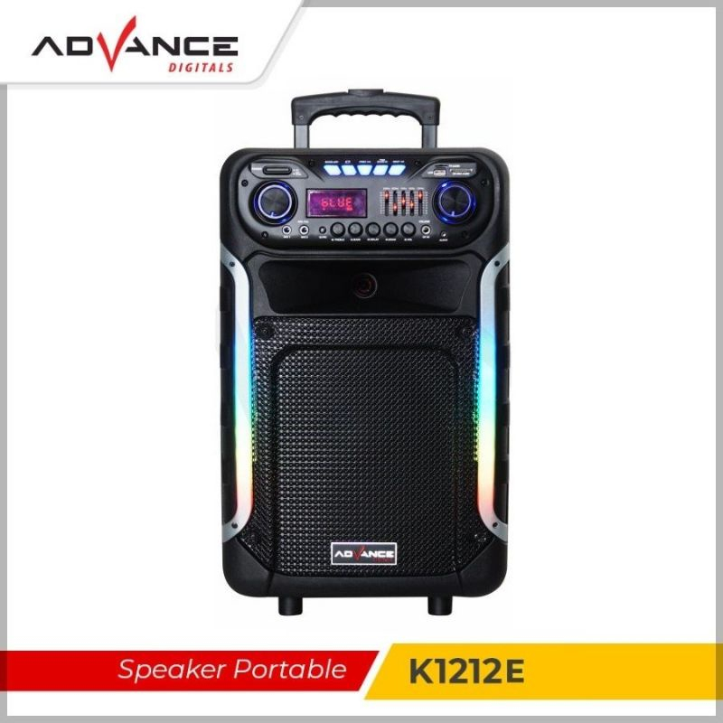 Speaker Advance K1212 E Bluetooth 12 inch 2 Mic Wireless / K1212E Bluetooth speker 12 inci 2 Mic Wir