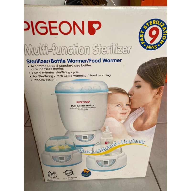 steril botol susu pigeon dan penghangat asi