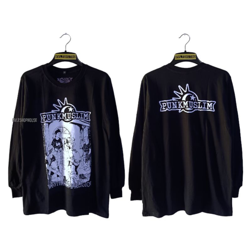 Kaos Punk Muslim Lengan Panjang / Longsleeve Punk / T-shirt Punk Kaos Distro