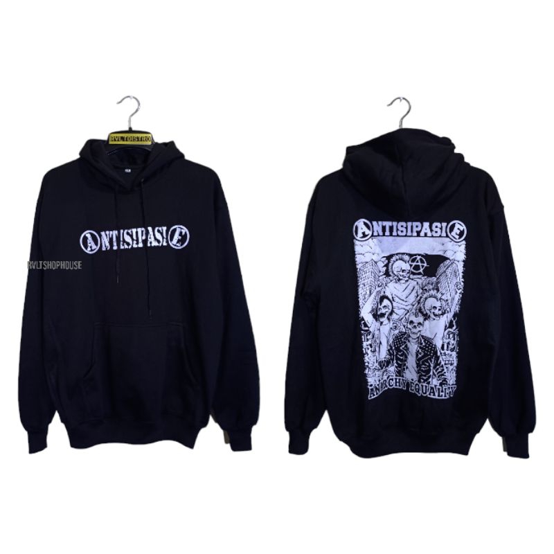 Jaket Hoodie Band Punk Antisipasie AE / Jaket Distro / Jaket Pria / Jaket Punk Sweater Distro