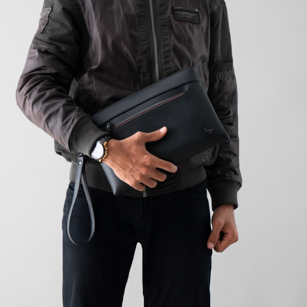 HOT SALE HANDBAG PRIA KULIT CLUTCH BAG MODEL SLIM MULTIFUNGSI ANTI AIR TAS TANGAN COWOK KEKINIAN
