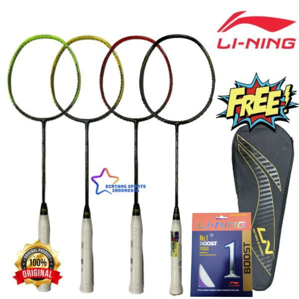 RAKET BADMINTON LINING 3D CALIBAR 300 300 BOOST 300 COMBAT ORIGINAL