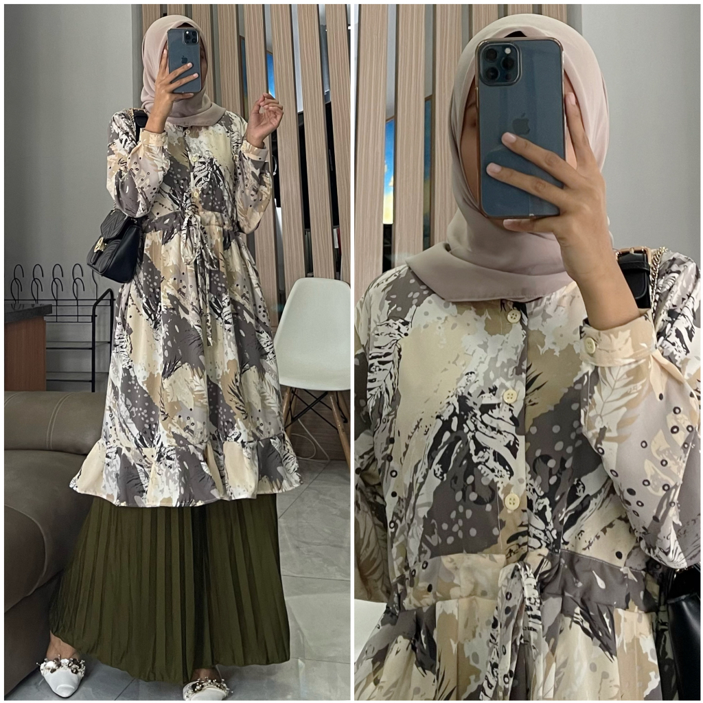 MILEA vol.2 tunik by ZALFA OUTFIT / tunik monalisa motif