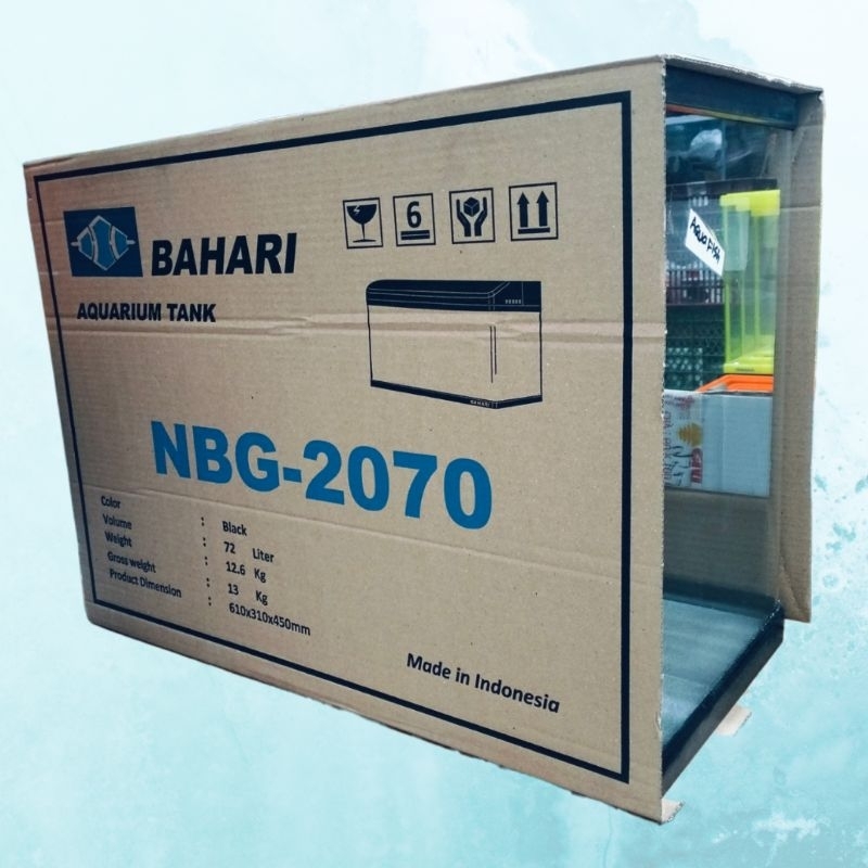 Tank Aquarium Aquascape BAHARI NBG 2070 + PACKING KAYU