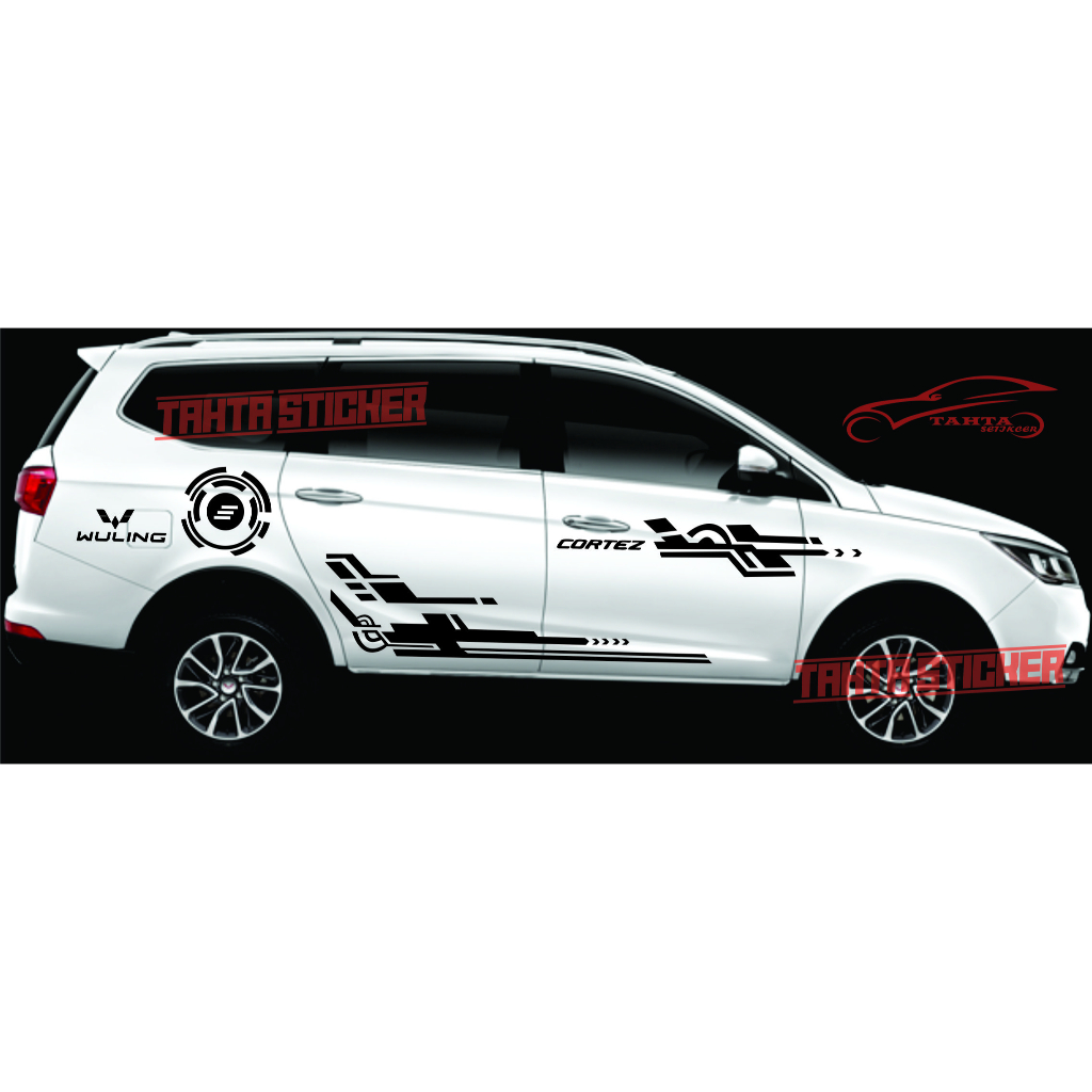 PROMO STIKER CUTTING MOBIL WULING CORTEZ STICKER BODI SAMBIL ROBOT BOBIL WULING CORTEZ