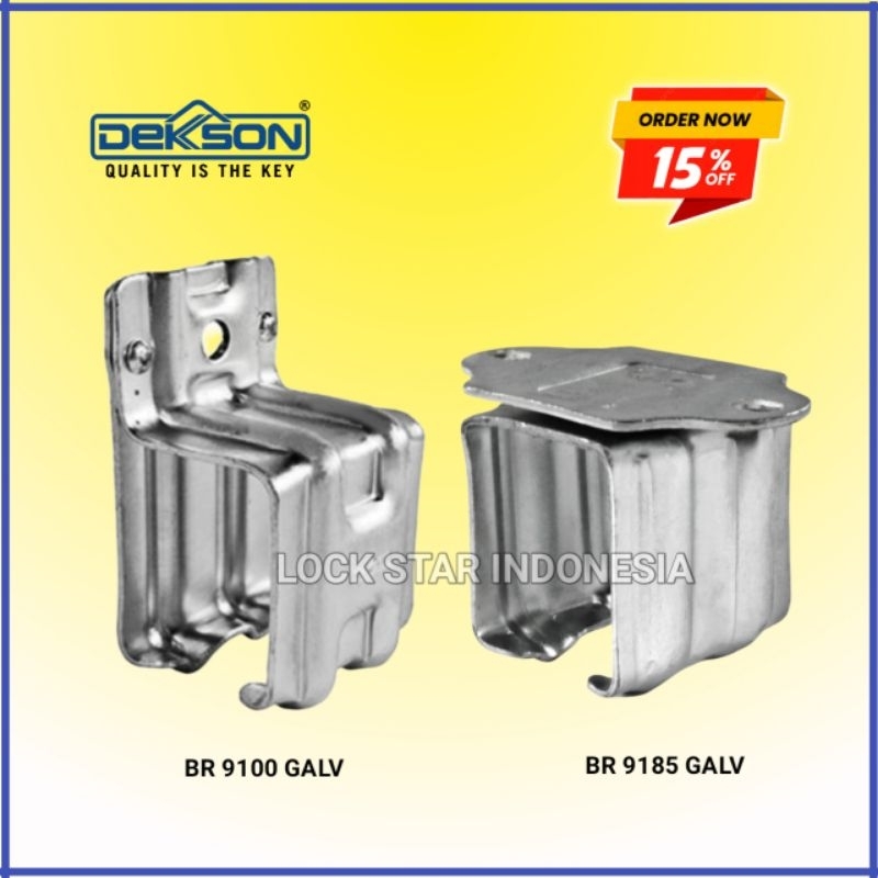 Breket Rel Pintu Dekson BR 9100 GALV Original Rel Pintu Gantung Garasi-lipat-sliding