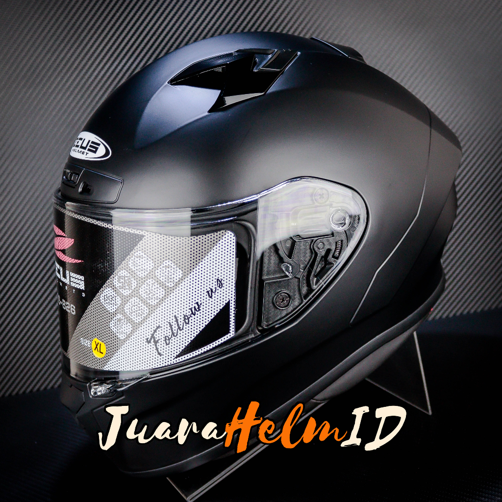 ZEUS HELM ZS826 SOLID / MATT BLACK / ZS 826 - ZEUS 826 FLAT VISOR
