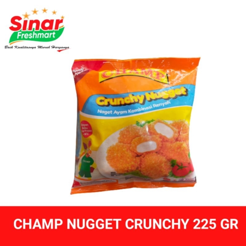 

CHAMP NUGGET AYAM CRUNCY 225 GRAM