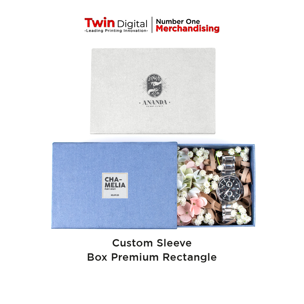 

Twindigital Custom Sleeve Box Premium Rectangle Tempat Perhiasan - Kotak Kado Ulang Tahun Hampers Wedding