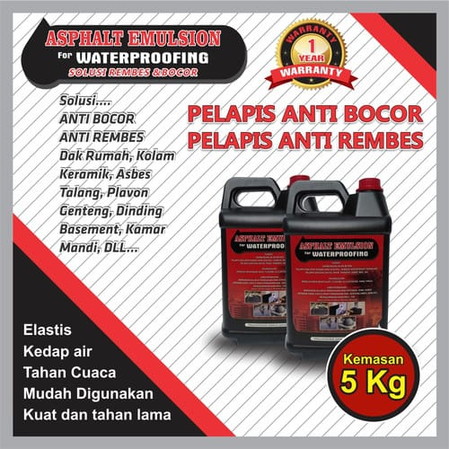 Aspal cair anti bocor/rembes anti retak pelapis aspal