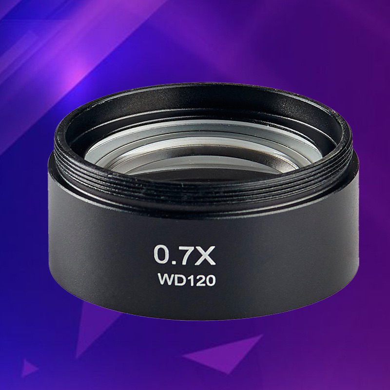 Lensa Peninggi Microscope Trinokular 0.7x Universal