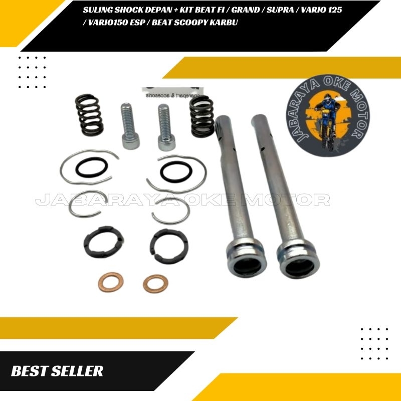 Suling Shock Depan + Kit BEAT FI / GRAND / SUPRA / VARIO 125 / VARIO150 ESP / BEAT SCOOPY KARBU